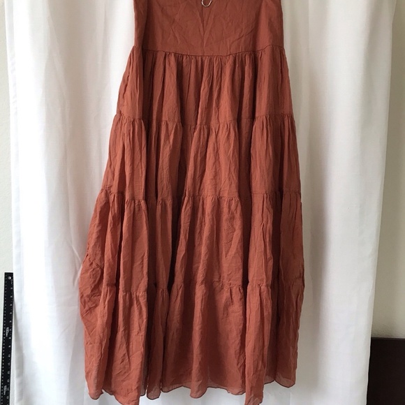 ERIKA PENA Rita Rumba boho high low ruffle hem tiered flowy skirt Sienna M/L - Picture 6 of 10